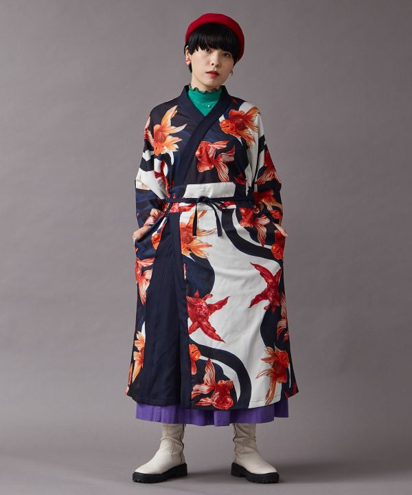 TAMAO SHIGEMUNE x KAYA Modern Kimono Dress BK HATO TAMAO SHIGEMUNE x KAYA Modern Kimono Dress BK HATO