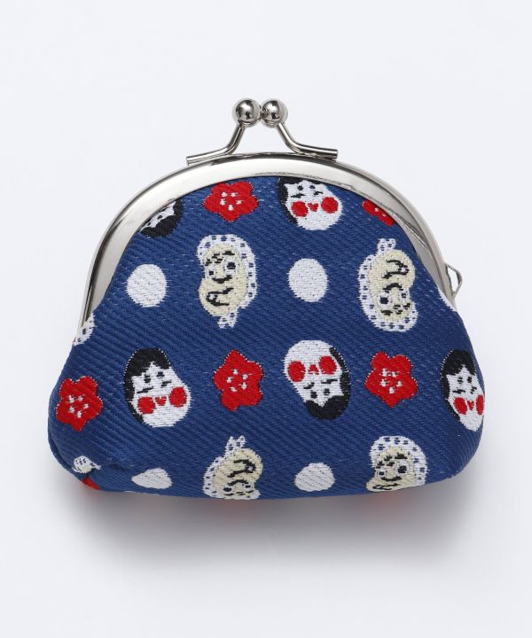 NIPPON MINGEI - Small GAMAGUCHI Kiss Lock Purse - Ametsuchi