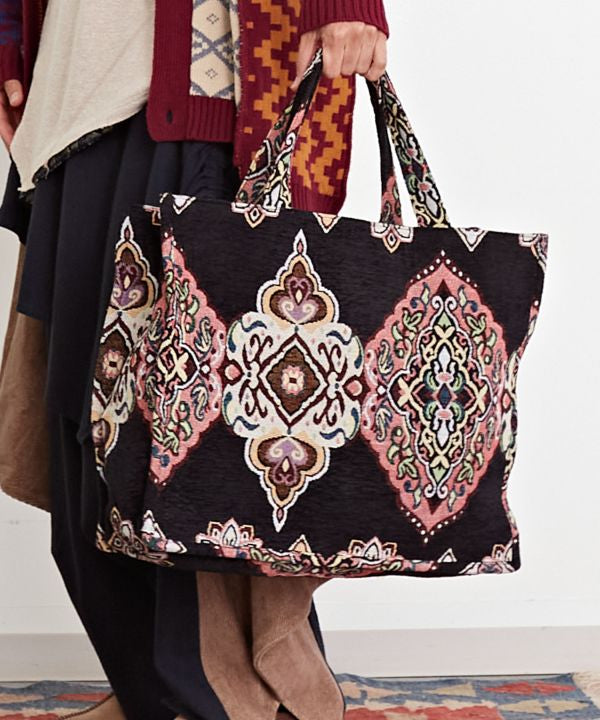 Velvet Tote Bag - Ametsuchi Velvet Tote Bag - Ametsuchi