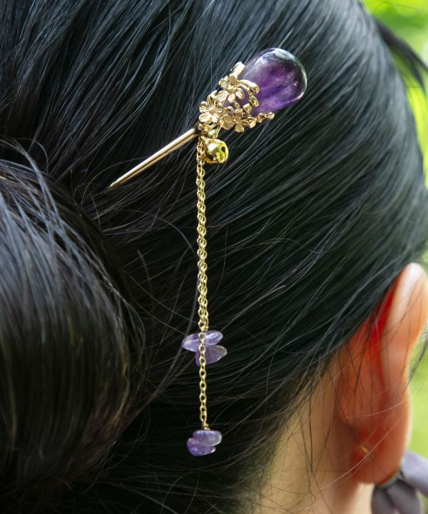 HANASAKI Kanzashi Hairpin - Ametsuchi