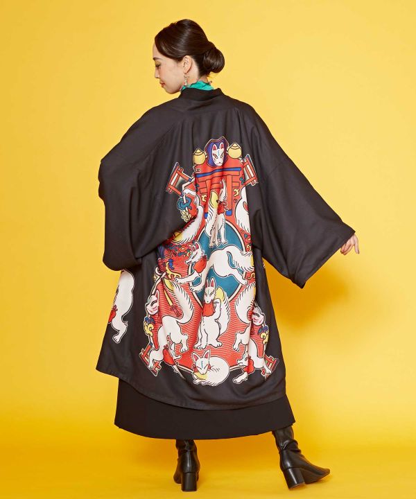 KAYA x NAKAMURA KYOKO - 来福 Reversible Haori Jacket - Ametsuchi