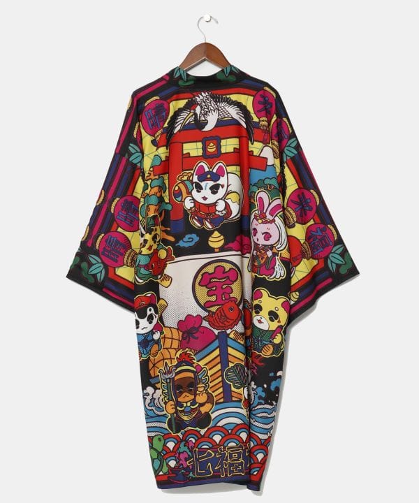 KAYA x NAKAMURA KYOKO - 来福 Reversible Haori Jacket - Ametsuchi
