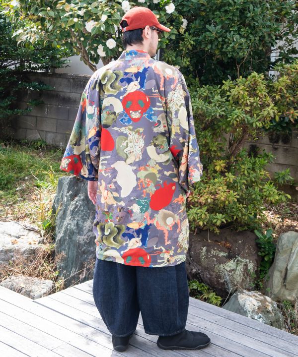 UKIYO-IRO Reversible Haori Jacket - Ametsuchi