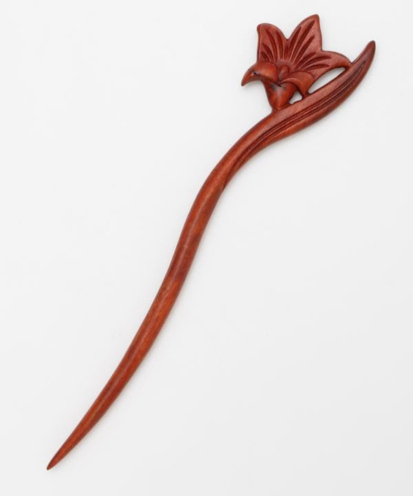 luludi　かんざし　Original kanzashi / sky Wooden Floral Kanzashi Hair Stick - Ametsuchi