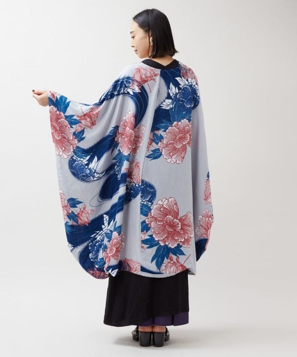 Peony Water Furisode Haori - Ametsuchi
