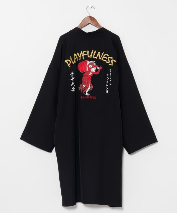 ASOBIE - Ukiyoe Embroidered Haori Jacket - Ametsuchi