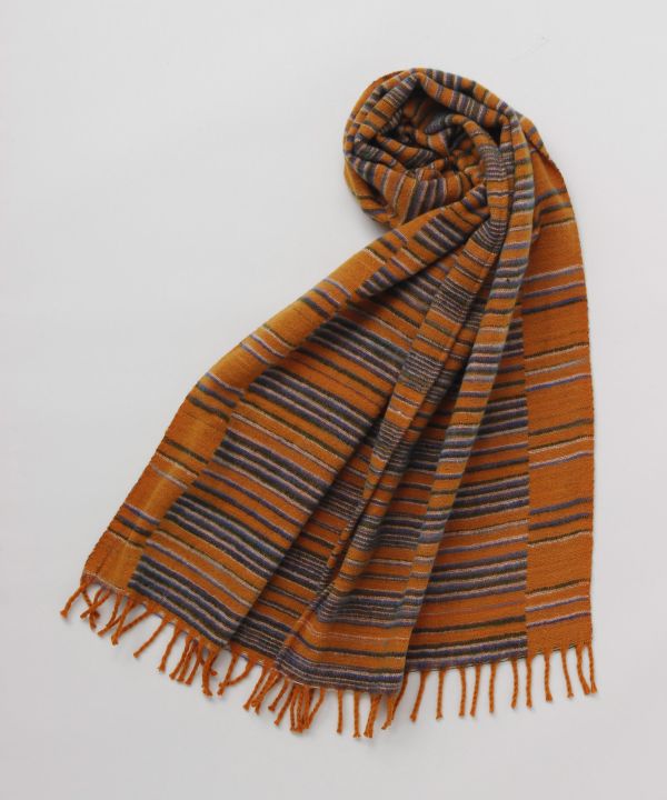 Colorful Striped Acrylic Stole - Ametsuchi