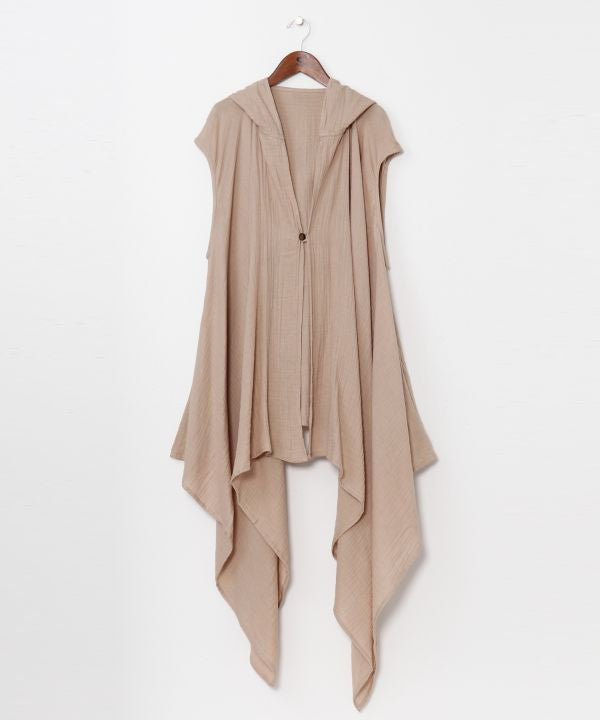 Nomad Hooded Gauze Vest - Ametsuchi