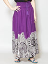 Ethnic Flower Print Long Skirt