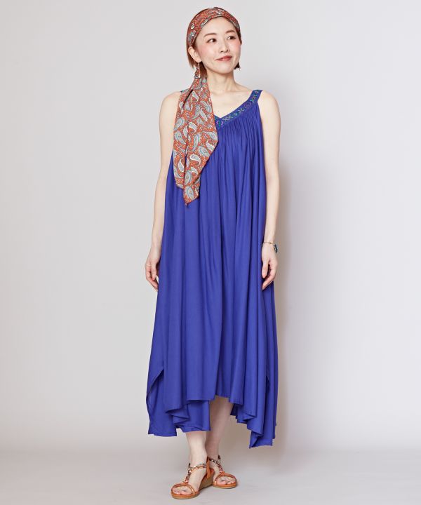 Flare Sleeveless Camisole Dress - Ametsuchi Flare Sleeveless Camisole Dress - Ametsuchi