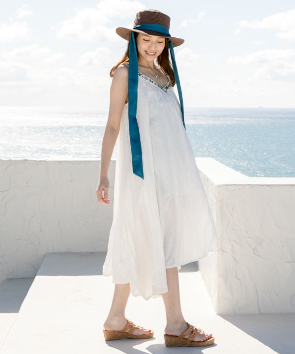 Flare Sleeveless Camisole Dress - Ametsuchi Flare Sleeveless Camisole Dress - Ametsuchi