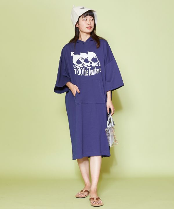 hooded t shirt dress TRIO the TONTTARO Hoodie Dress