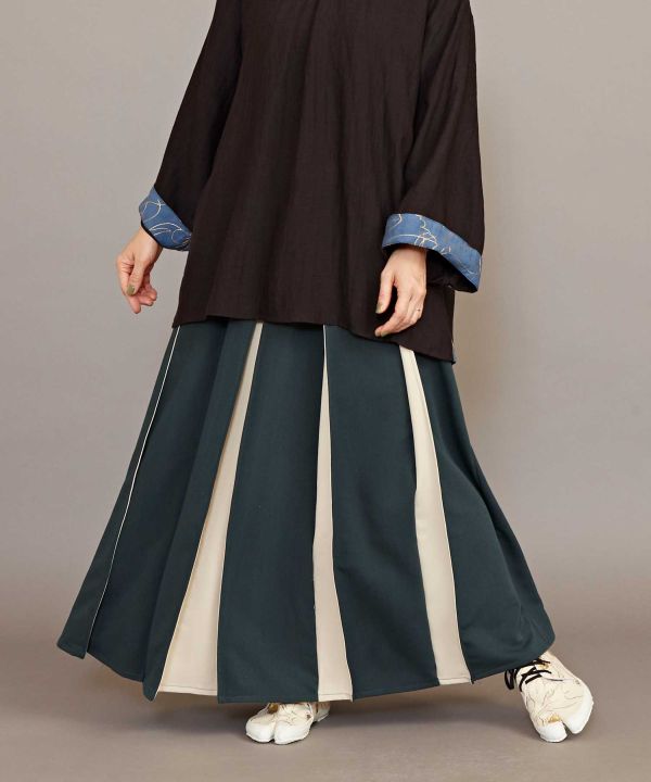 KAKURE-IRO Bi-color HAKKAKE Skirt