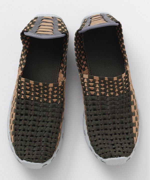 Ja Outlook Vriendelijkheid Colorblock Braided Slip on Shoes - Ametsuchi