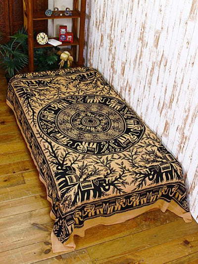 Jungle Mandala Bed Cover Multi Cloth