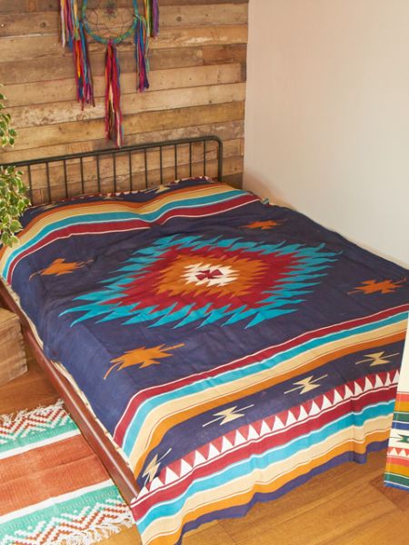 Navajo Multi Cloth Bed Cover