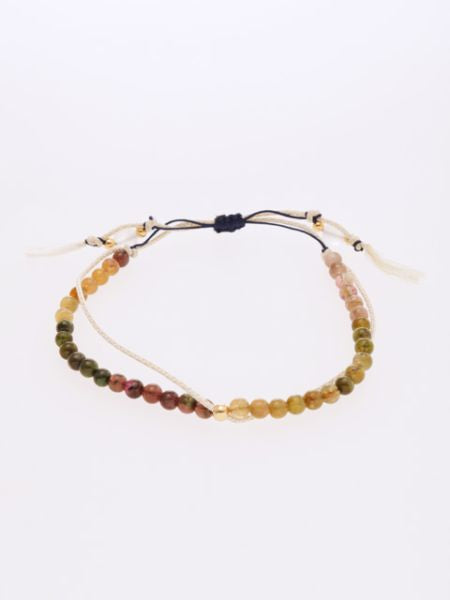 Birthstone Silk Braid Bracelet - October - Ametsuchi Birthstone Silk Braid Bracelet - October - Ametsuchi