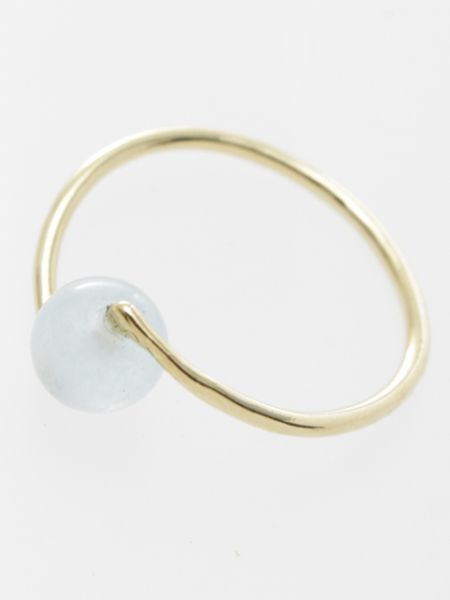 6mm Gemstone Curvy Ring