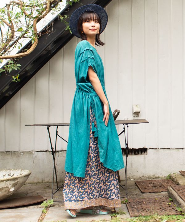 Long Slit Oversized Kaftan Dress