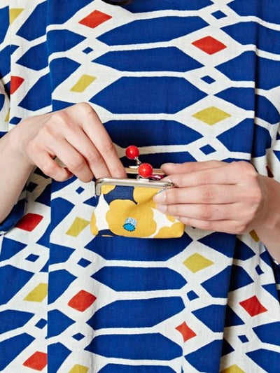 HANA KOROMO - Floral Small GAMAGUCHI Purse