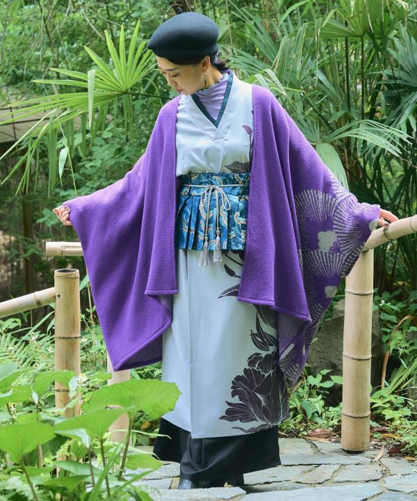 Japanese Crest Motif Knitted KIMONO Cardigan