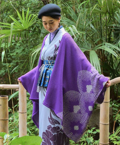 Japanese Crest Motif Knitted KIMONO Cardigan