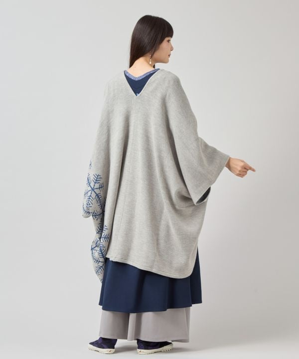Japanese Crest Motif Knitted KIMONO Cardigan by Kaya - Ametsuchi