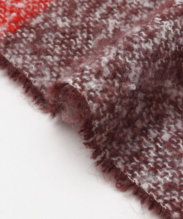 Plaid Pattern Melty Shawl