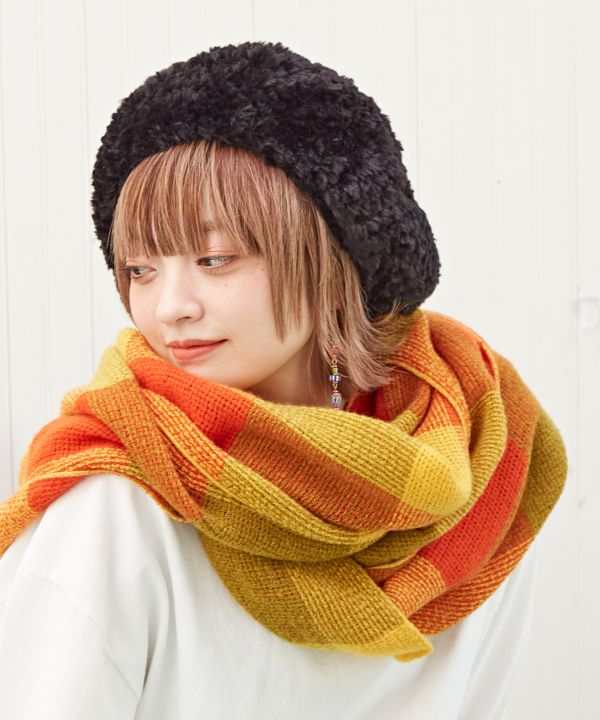 Plaid Volume Snood