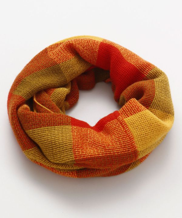 Plaid Volume Snood by AMINA - Ametsuchi