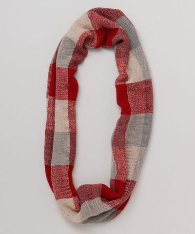 Plaid Volume Snood by AMINA - Ametsuchi