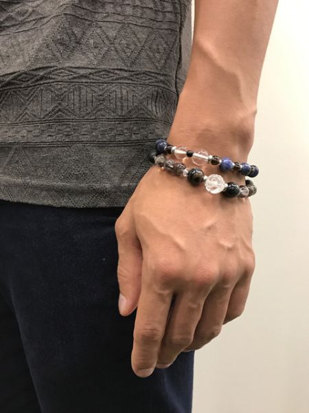 UNRYU - Blue Tiger Eye Bracelet Bangles & Bracelets by 岩座 - Ametsuchi