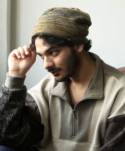 Gradient Acrylic Knit Beanie