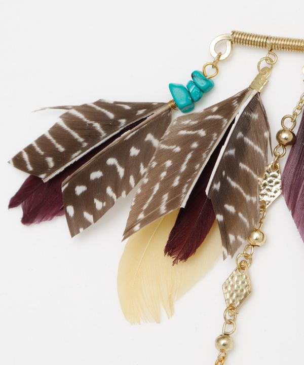 Bohemian Feather Earhook