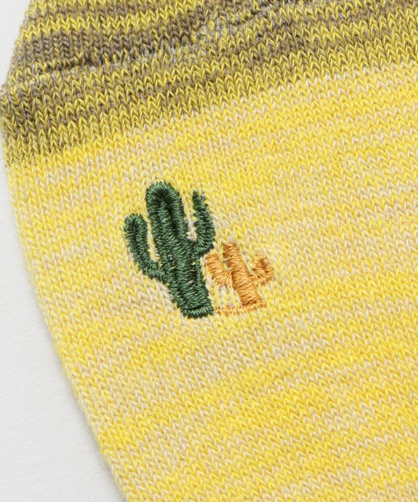 Embroidered Low Cut Socks 25-28cm