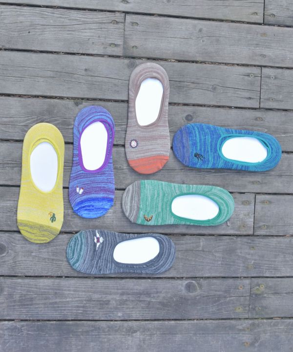 Embroidered Low Cut Socks 25-28cm