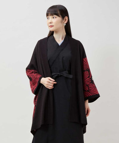Ginkgo Pattern Knit HAORI