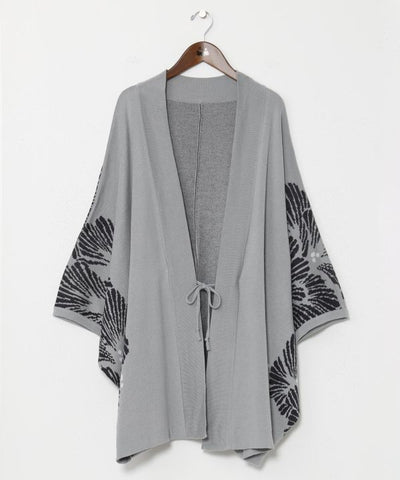 Ginkgo Pattern Knit HAORI