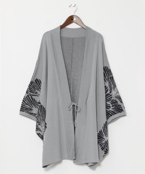 Ginkgo Pattern Knit HAORI