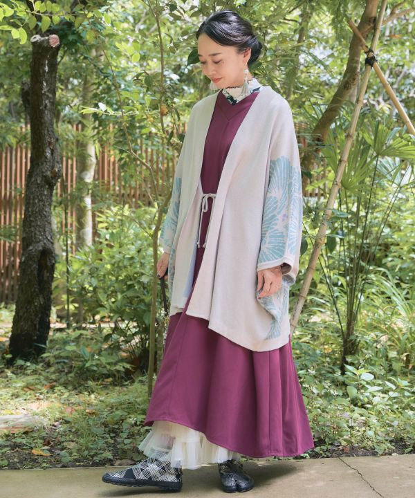 Ginkgo Pattern Knit HAORI