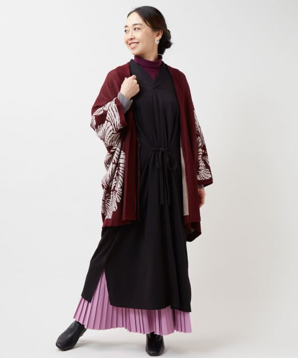 Ginkgo Pattern Knit HAORI