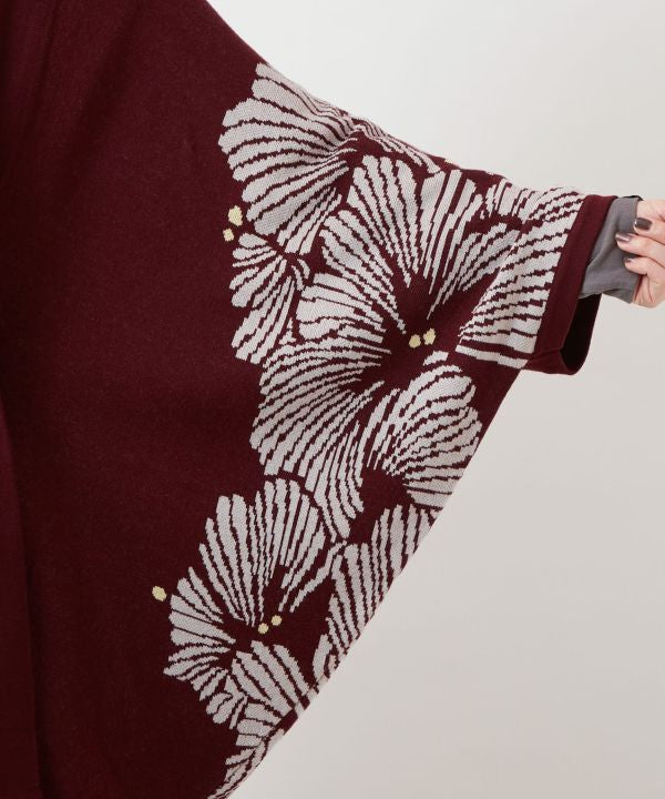 Ginkgo Pattern Knit HAORI