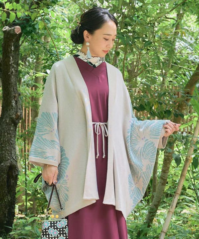 Ginkgo Pattern Knit HAORI