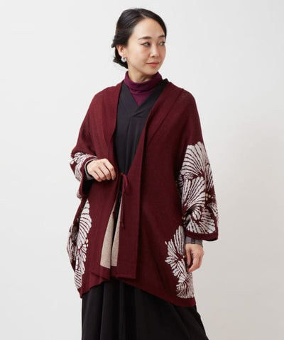Ginkgo Pattern Knit HAORI