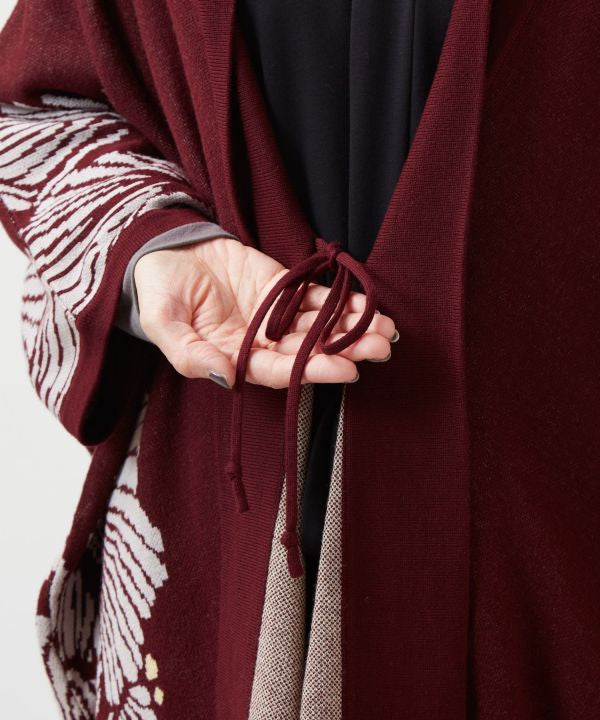 Ginkgo Pattern Knit HAORI