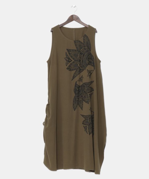 Damascene Cotton Dress Dresses by AMINA - Ametsuchi