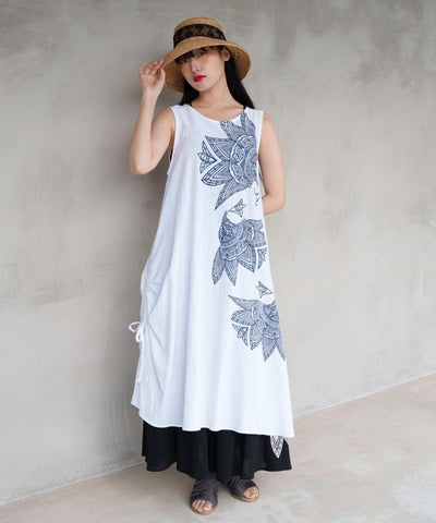 Damascene Cotton Dress Dresses by AMINA - Ametsuchi