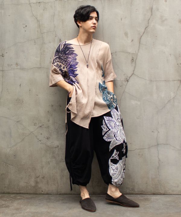 Damascene Wide Pants Pants & Shorts by AMINA - Ametsuchi