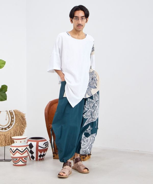 Damascene Wide Pants Pants & Shorts by AMINA - Ametsuchi