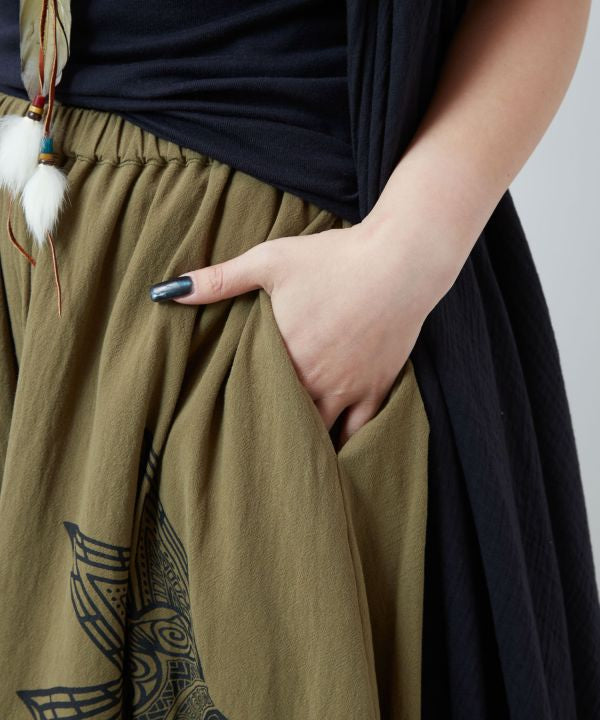 Damascene Skirt Pants Pants & Shorts by AMINA - Ametsuchi